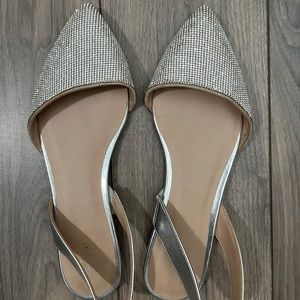 Call it Spring Rhinestone Slingback Flats